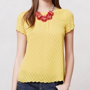 Anthropologie | Maeve Short Sleeve Top